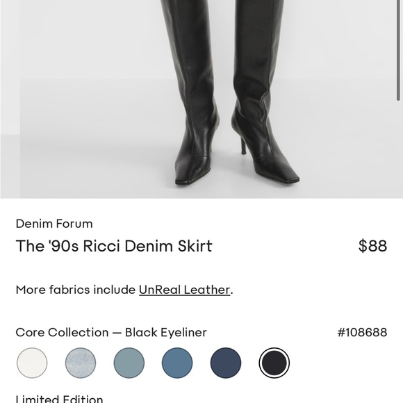 Aritzia 90s Ricci Denim Skirt - Size 27 - Picture 4 of 7